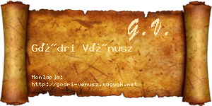 Gödri Vénusz névjegykártya